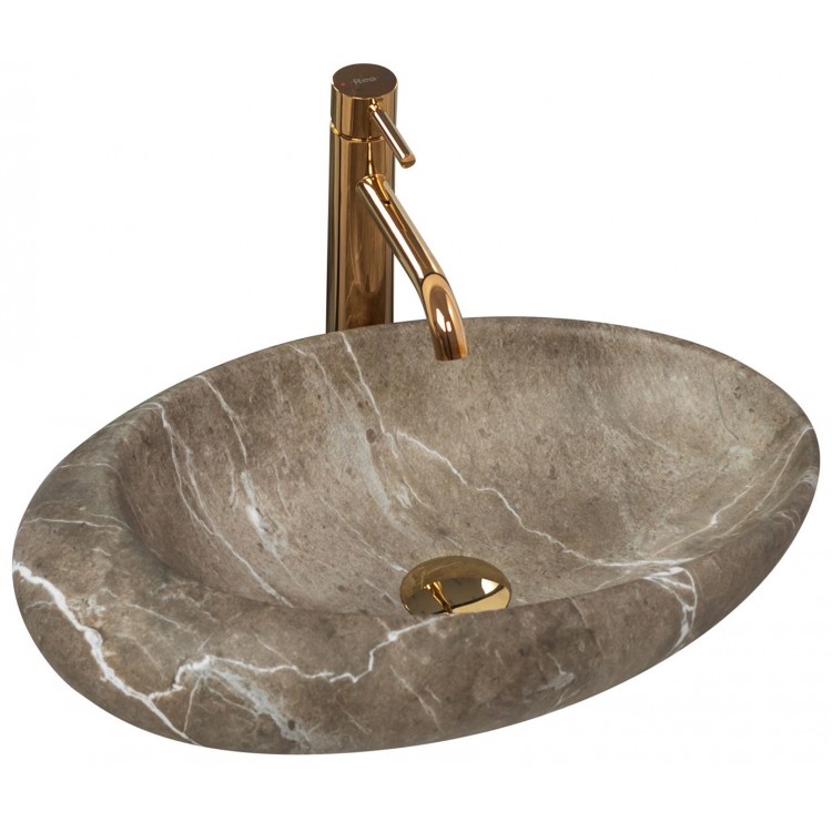 Накладной умывальник Rea Roxy B Stone Nature Накладной умывальник Rea Roxy B Stone Nature